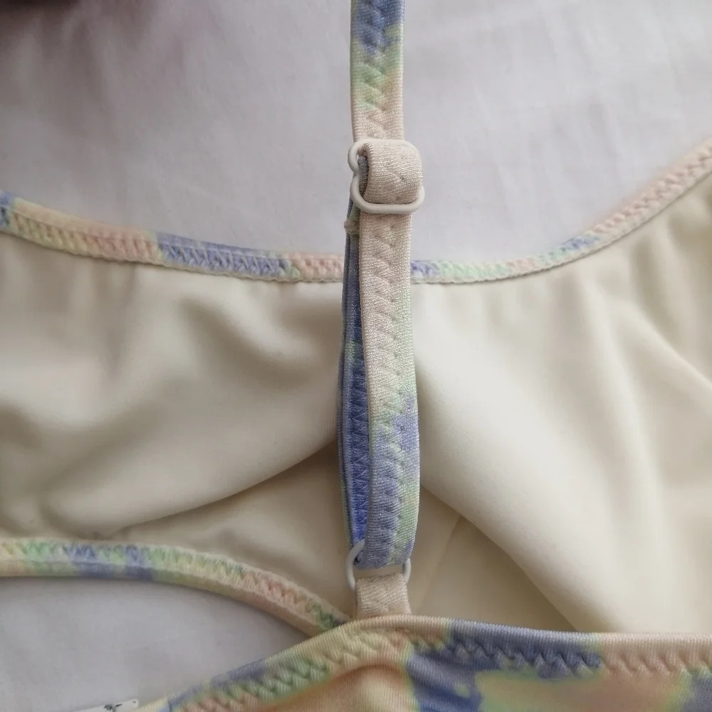 Triangl Swimwear Rina Pastel Tie Dye Swim Bikini Top Small *Top Only* - Picture 15 of 16